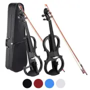 4/4 Size 2 Style Electric Silent Violin Set Practicing Performing w/ Case Gift