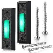 LED Lighted Doorbell Button Wired, Door Bell Ringer Push Buttons Replacement ...