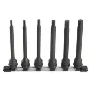 NEW TONE HAH406L Impact Long Hexagon Socket Set with Holder 0.5 inch (12.7 mm)