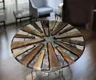 Made to Order Clear Transparent Epoxy Coffee Table Custom Wood Countertop Patio