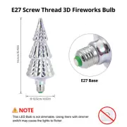 E27 LED Light Bulb 3D Fireworks-Decorative Party Lamp Christmas Tree Xmas New