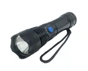 365nm LED Ultraviolet Torch Fluorescent Purple Light USB Input Output Rechargeable UV Light Ringworm Inspection FlashlightBlack