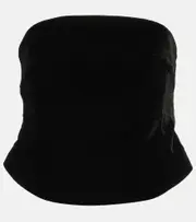 [Wardrobe.NYC] Wardrobe.NYC Velvet tube top UK 12 black