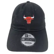 New Era CHICAGO BULLS 29Twenty 2930 Black Fitted Hat Cap NBA Medium