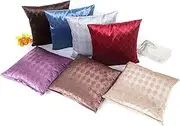 TIDTALEO Solid Color Glitter Sequins Cushion Cover Decorative Throw Pillow Case for and Stylish Silver Design