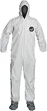DuPont ProShield 50 Protective Coverall with Standard Fit Hood and Serged Seams, White, 2X-Large, 25-Pack