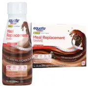 Equate Meal Replacement Protein Drink, Creamy Milk Chocolate, 11 fl oz, 12 Ct