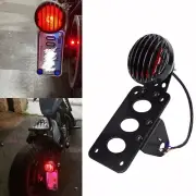 License Number Holder Plate w/ Bracket Led Tail Light Universal Motorcycle