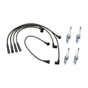 Bosch Leads + 4 Denso Iridium Power Spark Plugs for Toyota Hilux RN85 RN90 RN105