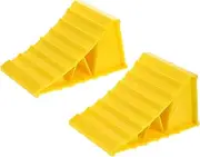 ifundom Flat Stoppers for Cars Trucks Wheel Chocks Non-Slip Feature Plastic Wheel Spacer Rv Trailer Garage Use