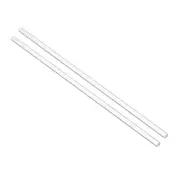 3mmx3mmx200mm Transparent Clear Solid Acrylic Square Rod PMMA Bar 2pcs