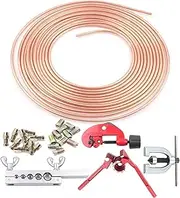 Brake Lines Fittings Kit - Brake Lines Flaring Tool, Brake Repair Brake Flaring | Brake Lines Replacement Tubing Coil and Fitting Kit, Copper Tool Hose liness Tubing Flaring Repair for Car and Truck