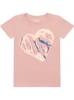 GUESS Pink Short Sleeves T-Shirt Size: 16, Spandex