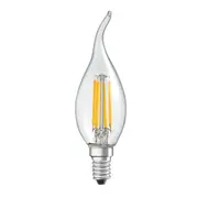 Amonson Lighting NEW LED Filament Candle Bulb E14 4W CA35 Dimmable Warm White