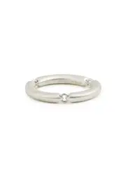 LE Gramme 5G Segment Sterling Silver Ring 58