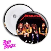 METALLICA - Badges & Magnets - PIN BUTTONS Heavy Thrash Metal Enter Sandman Rock