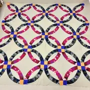 Handmade Pickle Dish Cotton Fabric Queen Size Patchwork quilt top/topper