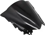 Motorcycle Windshield YZF-R25 YZF-R3 for Yamaha YZFR25 YZFR3 2013-2018 Motorcycle Windshield WindScreen Screen Shield Fairing Accessories Windscreen Spoiler(Black)
