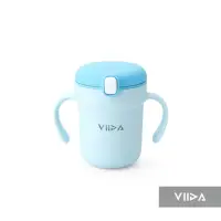 在飛比找momo購物網優惠-【VIIDA】Souffle 吸管型抗菌不鏽鋼學習杯(官方直