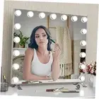 Vanity Mirror with Lights, 24"×21" Hollywood Lighted Large Makeup Mirror with