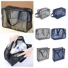 Quick Dry Mesh Shower Bag Mesh Bathroom Carry Tote Bathroom Shower Organizer