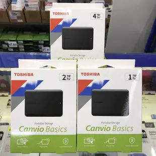 【送原廠包】Toshiba Canvio Basics A5 黑靚潮Ⅴ 2T 2TB 2.5吋 外接式硬碟 隨身行動硬碟