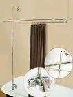ADD-ON-SHOWER W/CURTAIN BAR FOR CLAWFOOT TUB ON LEGS W/HEAVY METAL FAUCET