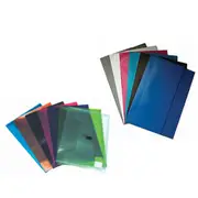 Colby Polywally Document Wallet Foolscap 12pk - Translucent