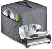Zbeiur Meat Slicer Cover, Food Slicer Cover,With Organizer Bag for Accessories, such as Stainless steel blade, brush, etc., waterproof fabric, easy to clean. (Grey)