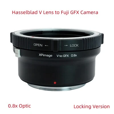 XPimage 0.8x Focal Reducer Lens Adapter for Hasselblad V Lens to Fuji GFX Camera