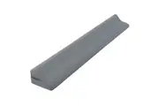 Wedge Pillow Bed Gap Filler Queen Size Foam Headboard Cushion Comfortable Bedrest with Side Pockets Grey