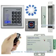 125KHz RFID Card Door Access Control System+ 400Lbs Inset Magnetic Lock+Remote!