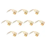 Fold Over Crimp Cord Ends, 6mm End Cap Clasps for DIY (100Pcs, Light Golden)