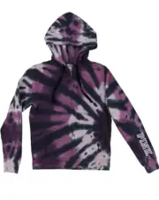 Vs Victorias Secret Pink Perfect Full Zip Hoodie Sweater Jacket Top Tie Dye S