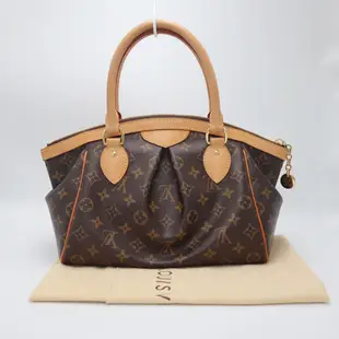 LOUIS VUITTON LV 路易威登 #450 原花抓皺肩背包 Tivoli PM M40143 二手