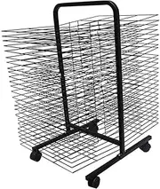Art Drying Rack,50Shelves Art Canvas Storage Rack,Foldable Floor-Standing Art Drying Rack,Suitable for Storing Engineering Drawings and Paintings