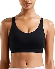 [RUNNING GIRL] Sports Bra for Women, Crop Tank Top Wirefree Padded Workout Running Shirts Yoga Bras