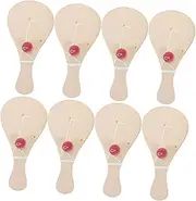 CORHAD Pcs Hand Drawn Racket Wood Pieces for Boys and Unfinished Wooden Paddle Toy Boy Girl Drawing DIY Arts Crafts Set