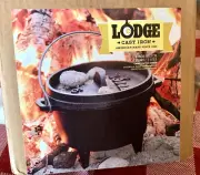 Lodge Cast Iron 6” Camp Dutch Oven Discontinued 1 qt Original Box NWT 3 leg HTF