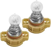 TIKSCIENCE PSX24W 2504 4300K LED Fog Light Bulbs 12V 24W Yellow Car Halogen Lamp Daytime Running Lights Automotive Clear Glass Bulbs, 2Pcs