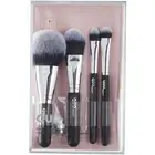 Quo Beauty On The Go Brush Set Vacation Cute Functional Touch Up Makeup 4pcs NEW