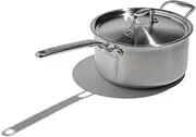 Heritage Steel x Eater 4 Quart Saucepan with Lid | Made in USA | 5-Ply Fully Clad Stainless Steel Pan | Stay Cool Handle Design | Induction Capable & Non-Toxic Cookware