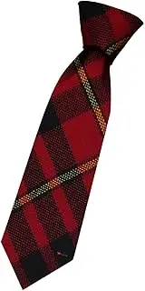 [I LUV LTD] Boys All Wool Tie Woven And Made in Scotland in MacDonald of Glencoe Modern Tartan