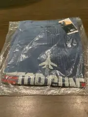 Top Gun Mens' Fighter Pilot School Distressed Logo Blue T-Shirt Adult 3XL NWT
