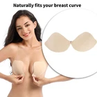 Backless Breast Bra VShaped Push Up Strapless Plunge Self Adhesive