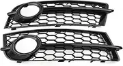 Honeycomb Mesh HEX Auto Fog Lamp Grille Compatible For Audi TT 8J 2006-2014 Front Bumper Light Grill Cover Exterior Cars Accessories Tools(Black)