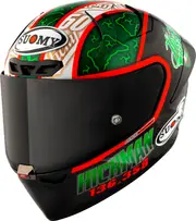 Suomy S1-XR GP Hickman 2024, full face helmet , color: Black/Green/Red/White , size: XL