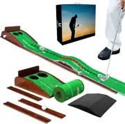 Golf Putting Mat, Putting Green Indoor Visible Trajectory Tracing, Multiple Trai