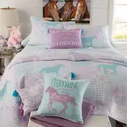 Rod's Cowgirl Princess Pony Patchwork (Bed in Bag) - 6 Piece -Twin Quilt (66x...