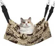 EdWal Witch Hat print Soft Sleeping Hammock Cat Hammock for Cage Hanging,Pet Hammock Bed Adjustable for Small Animals